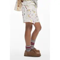 Desigual , Bermuda cargo splash, NiñOs, Algodon, Blanco, 13/14