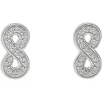 Fossil Pendientes plata