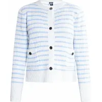 Dreimaster Maritim Cárdigan azul / negro / blanco lana
