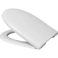 Hamberger Sanitary DIANA, asiento de inodoro modelo A (alternativa: asiento de inodoro Haro Move SoftClose con bisagras de encaje, acero inoxidable C0102G, color blanco alpino)