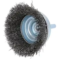 Ks Tools Cepillo de alambre inoxidable para limpieza de ollas, 0,3 mm de grosor, 65 mm de longitud