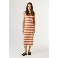 Pepe Jeans Vestido 'Lila' beige claro / mandarina