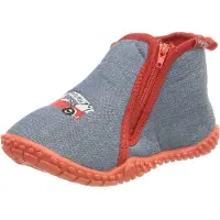 Playshoes Zapatillas de casa 'Feuerwehr' azul / rojo