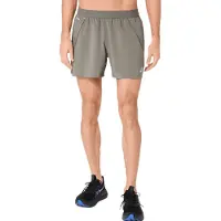 Asics - Road 5'' Short - Pantalones cortos de running size S, gris