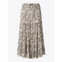KOROSHI Falda rosa / negro / offwhite