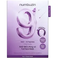 Numbuzin - Set de Mascarilla Facial No.9 NAD Bio Lifting-sil Full Face Mask Set
