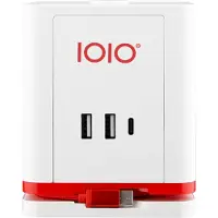 Olympia 41214 SW 1000 3-fach Steckdosenwürfel 1,5 m weiß mit USB-Buchse