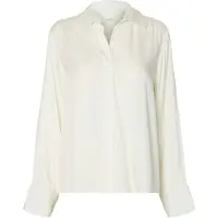 Selected Blusa blanco cáscara de huevo