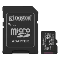 Kingston Canvas Select Plus Gen 3 tarjeta de memoria microSDXC de 64 GB con adaptador SD