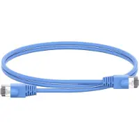 Striebel & John . Cable de conexión RJ45 azul con conector. Longitud: 1000 mm