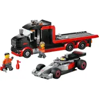 LEGO Camión de Exposición de F1 con Coche de Carreras Audi F1