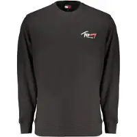 Tommy Hilfiger Sudadera 'Signature Logo Sueded' rojo / negro / blanco