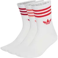 Adidas Originals Calcetines '3 STRIPES CREW SOCKS 3' rojo / melón / rojo oscuro / blanco