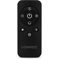 Vonroc Control remoto – Para ventilador sin cable BREEZE AF506DC | Negro