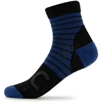 Stoic - Merino MTB Quarter Socks - Calcetines de ciclismo size 39-41, azul/negro