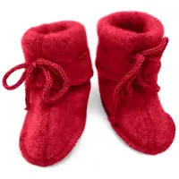 Engel - Baby Booties with Ribbon - Zapatillas de estar por casa size 50/56, rojo
