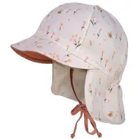 Maximo - Baby's Peak Cap with Tie and Printed Neck Protector - Gorra size 45 cm, gris