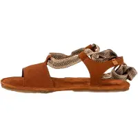 El naturalista para mujer. 256851123005_023 Sandalias de piel N5685 Satya marrón (37), Plano, Cordones, Casual, outlet 2026.