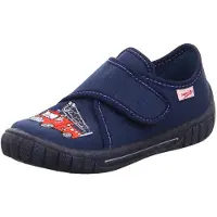 Superfit Zapatillas de casa 'Bill' azul oscuro / gris / rojo