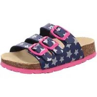 Superfit Sandalias azul oscuro / rosa / plata