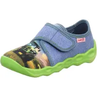 Superfit Zapatillas de casa 'Bubble' arena / azul denim / lima