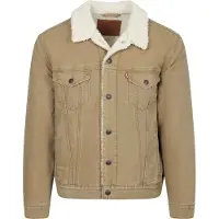 Levi's para hombre. 16365-0305 Chaqueta Type 3 Sherpa marrón (XL), Casual, Algodón, outlet 2026.