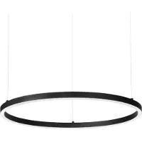 Ideal Lux Lámpara colgante LED Oracle Slim Ø 70 cm negro 3000 K