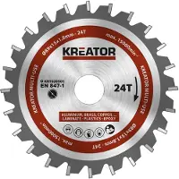 Kreator Hoja de sierra circular multmaterial, tamaño 89x15x1.8 mm, 24 dientes, marca Golden, modelo Golden, talla única