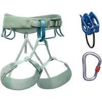 Black Diamond - Women's Momentum Harness Package - Set de escalada size M, turquesa