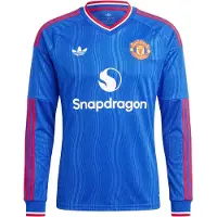 Adidas Camiseta de fútbol 'Manchester United 26/27' azul / rojo oscuro / blanco