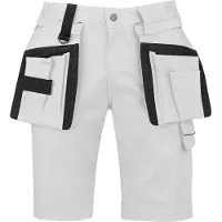 Storvik Thijs pantalón corto de trabajo elástico blanco