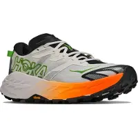Hoka One One - Zapatillas de trail - Speedgoat 7 M Frost/Neon Tangerine - Talla 42 - Gris