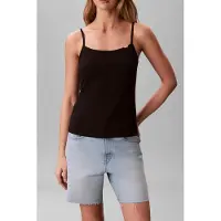 Calvin Klein Sleeveless Cotton Stretch Top Black Talla: L | Camisetas de Tirantes Outlet | Mujer | Negro