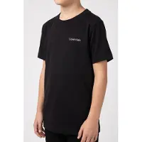 Calvin Klein Unisex Small Chest Logo Black Talla: 12 | Camisetas Outlet | Unisex | Negro