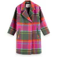 Scotch & Soda Abrigo Oversized Rainbow Wool