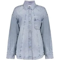 Geisha Jeans Overshirt Stones Bleached Denim Stones Talla: L | Camisas Outlet | Mujer | Azul