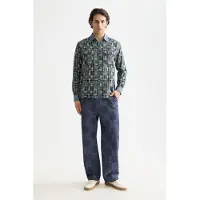 Scotch & Soda Patchwork Flannel Relaxed-fit Shirt Thyme Patchwork Check Talla: S | Camisas Casuales Outlet | Hombre