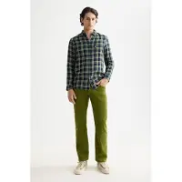 Scotch & Soda The Zee Straight Jeans In Coloured Corduroy Calla Green Talla: W36L32 | Vaqueros Holgados Outlet | Hombre | Verde