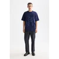 Scotch & Soda Melange Cotton-blend Relaxed Straight Fit Cargo Grey Melange Talla: S | Pantalones Cargo Outlet | Hombre | Gris