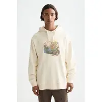 Scotch & Soda Loose Fit Embroidered Artwork Hoodie Eggnog Talla: S | Sudaderas con Capucha Outlet | Hombre
