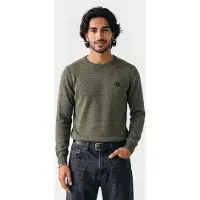No-excess Pullover Crewneck 2 Coloured Melange Light Moss Talla: M | Jerséis Outlet | Hombre