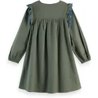 Scotch & Soda Girls Seersucker Embroidered Dress Thyme Talla: 6 | Vestidos Outlet | Unisex