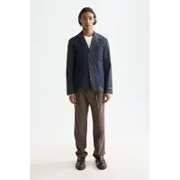 Scotch & Soda Colourblock Lightly Padded Mixed Fabrics Blazer Jacket Grey Talla: M | Blazers Outlet | Hombre | Gris
