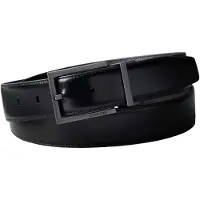 Calvin Klein Square Buckle Smooth Belt Black/dark Brown/matte Gunme Talla: 100 | Cinturones Outlet | Hombre | Negro