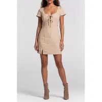 Guess Marciano GUESS Eco Isabeau Bows Mini Dr Foamy Taupe Talla: XL | Mini Vestidos Outlet | Mujer | Negro