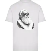 Mister tee Camiseta 'Cool Santa' gris / negro / blanco