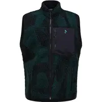 Peak Performance - Marcas - M Graphic Pile Vest Logo Era de Lana - Talla M - Verde