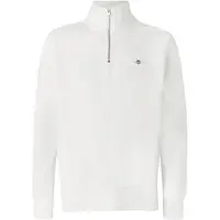 Gant para hombre. 2008005 Jersey Shield Half-Zip blanco roto (L), Casual, Algodón, outlet 2026.