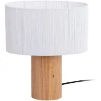 Present Time Leitmotiv – Lámpara de mesa oval "Sheer" – Color marfil