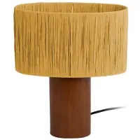 Present Time Leitmotiv - Lámpara de mesa oval "Sheer" - Amarillo ocre